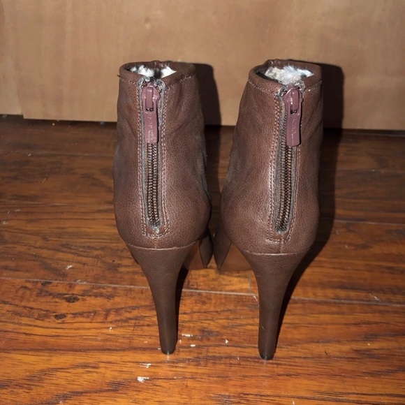 Brown Leather BCBG Booties - Picture 3 of 6